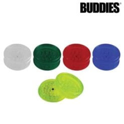 Buddies 2-Piece Plastic Grinder Assorted Colours