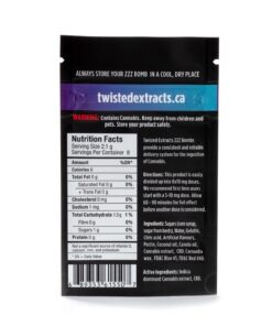 Alternative view of Black Cherry Zzz 1:1 Indica Jelly Bomb (40mg THC:40mg CBD)