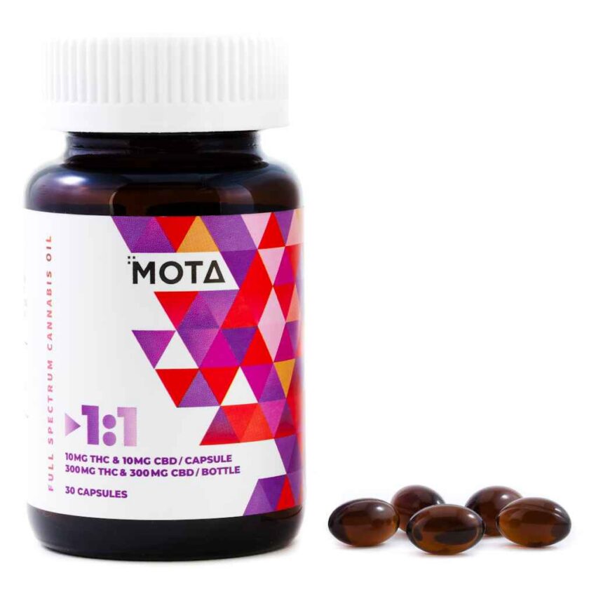 MOTA 1:1 Capsules (10mg THC : 10mg CBD)