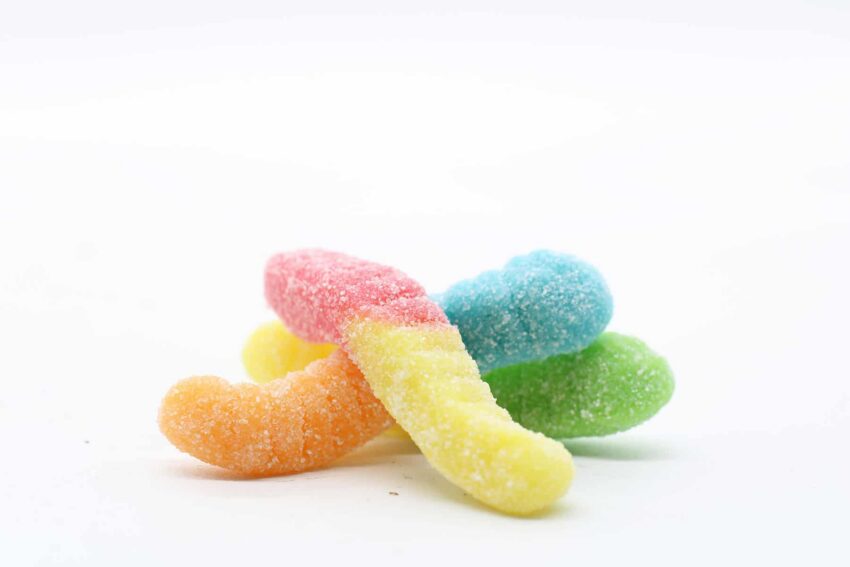 Alternative view of Sour Gummy Worms by Ether Edibles (180mg)