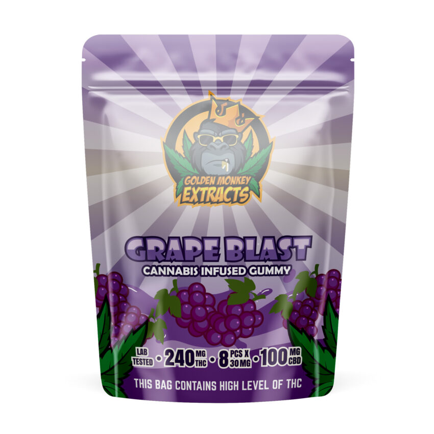 Grape Blast by Golden Monkey Extracts (240mg THC:CBD)