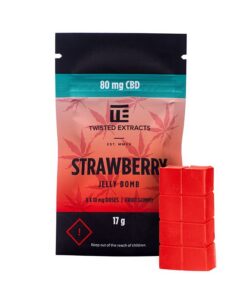 Strawberry CBD Jelly Bomb (80mg CBD)