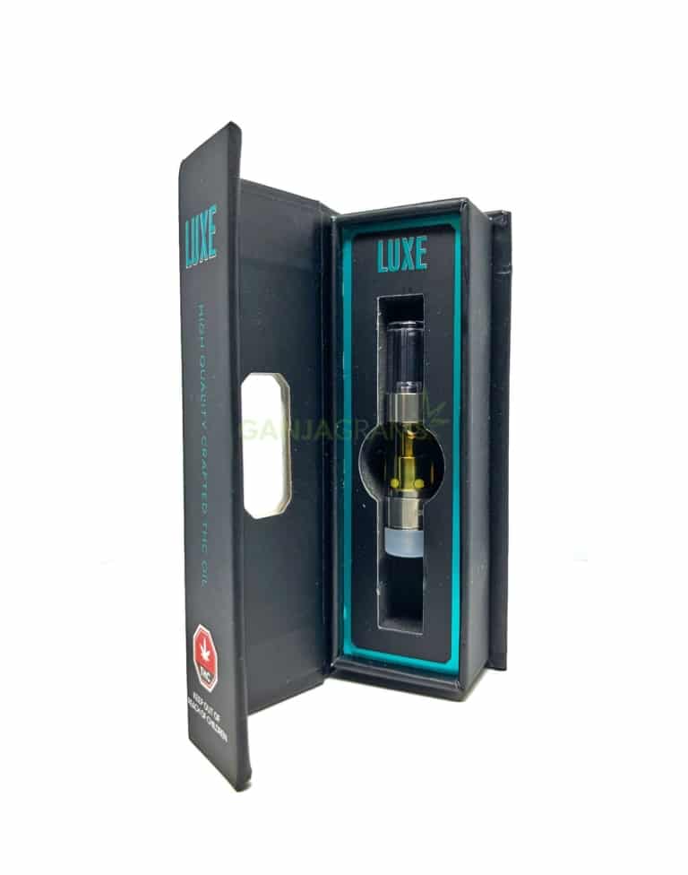 Luxe Extracts Premium Clear Vape Cartridge 0.6ml Ganjagrams