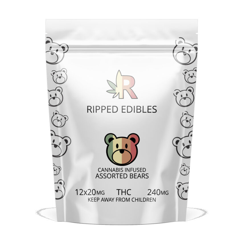 Alternative view of Assorted Gummy Bears by Ripped Edibles (240mg)