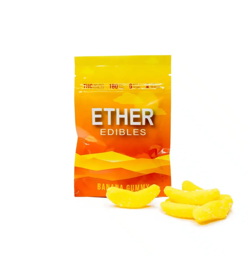 Alternative view of Banana Gummies by Ether Edibles (180mg)