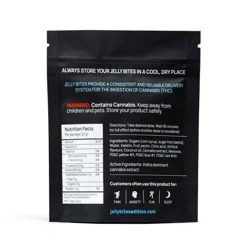 Alternative view of Berry Mix - Indica Regular Strength Jelly Bites (100mg)