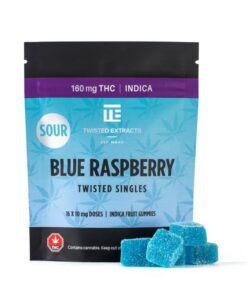 Twisted Singles - Sour Blue Raspberry- 160mg THC