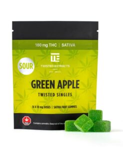 Twisted Singles - Sour Green Apple - 160mg THC