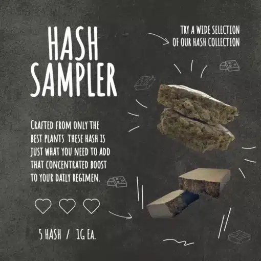 Sample of different hash
