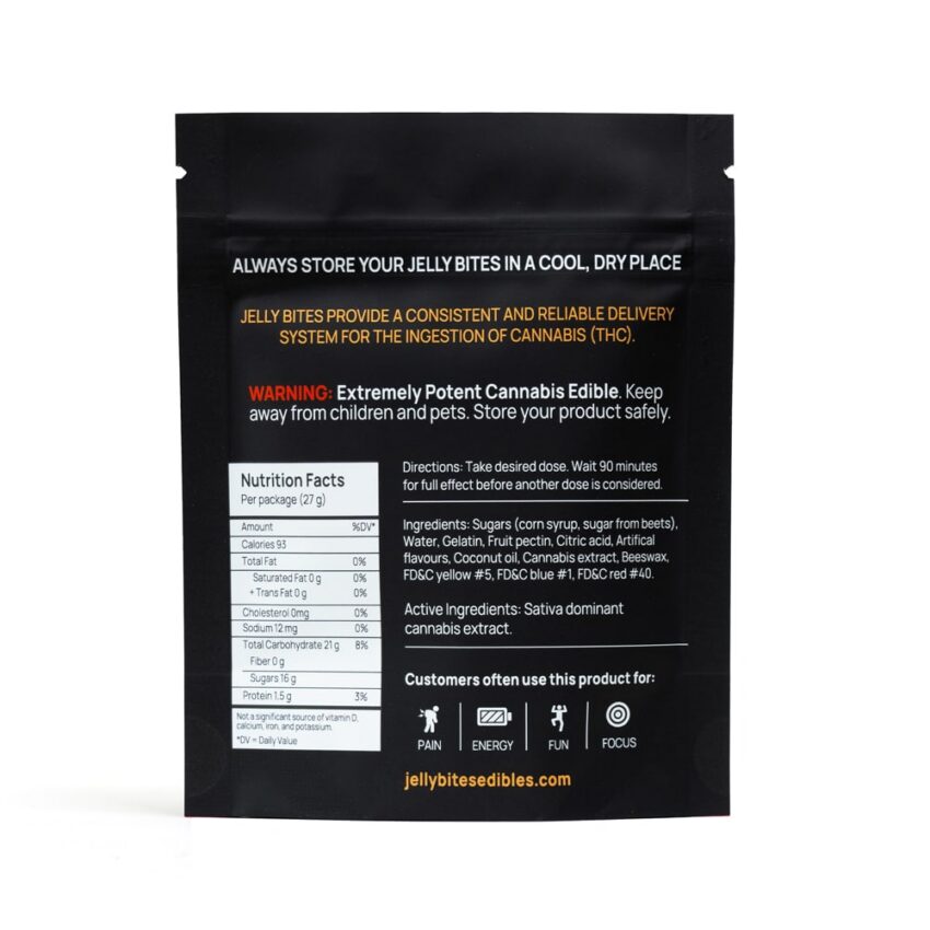 Alternative view of Fruit Punch Mix - Sativa Extra Strength Jelly Bites (500mg)
