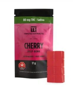 Cherry Sativa Jelly Bomb (80mg THC)