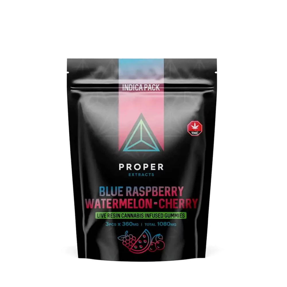 Proper Extracts - Live Resin Infused Gummies (Indica) – 1080mg - Image 5