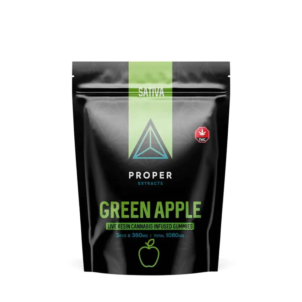 Proper Extracts - Live Resin Infused Gummies (Sativa) – 1080mg - Image 4