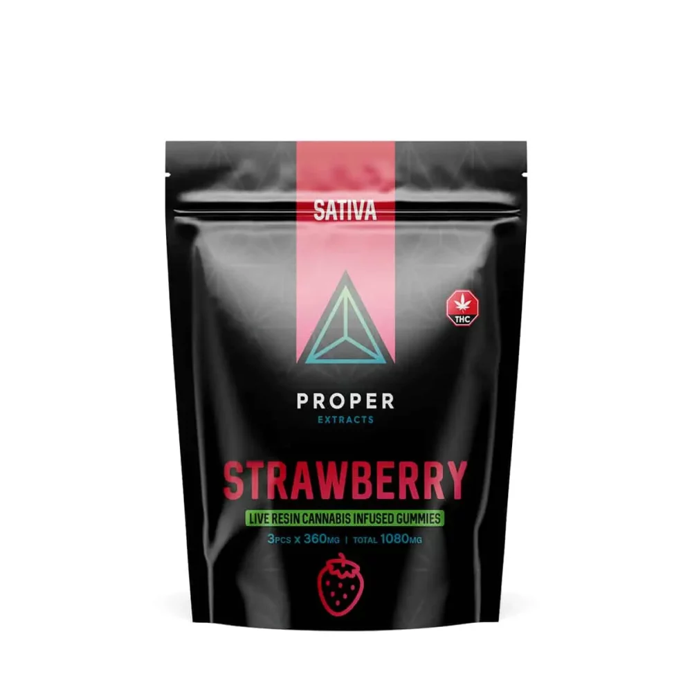 Proper Extracts - Live Resin Infused Gummies (Sativa) – 1080mg - Image 2