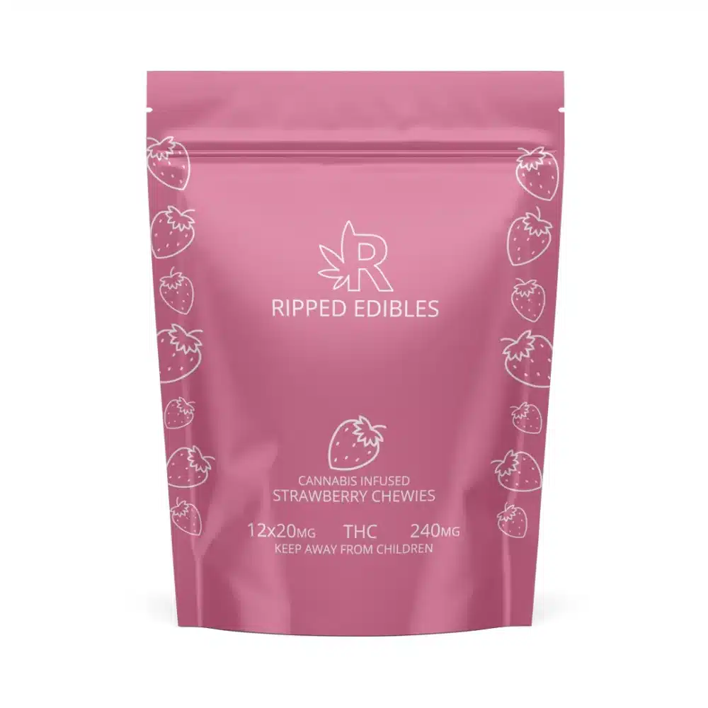 Strawberry Chewies by Ripped Edibles (240mg) - Image 3