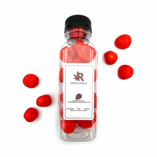 Ripped Edibles - Buk Strawberry Marshmellow - 1200mg