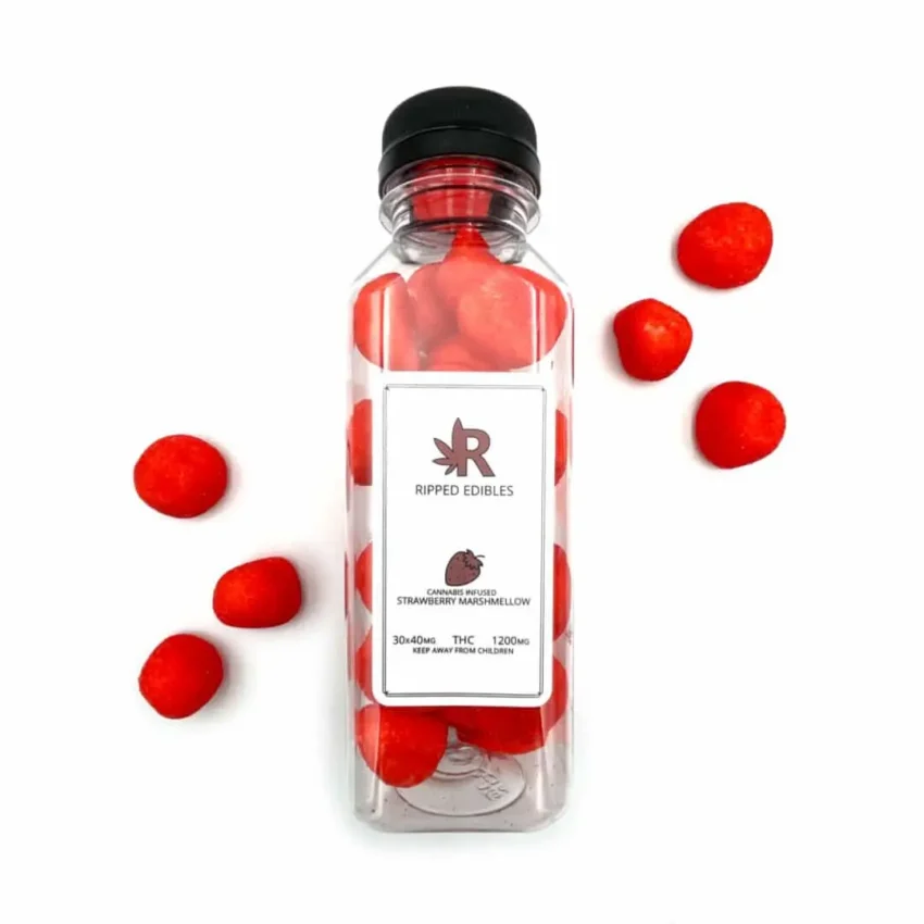 Ripped Edibles - Buk Strawberry Marshmellow - 1200mg