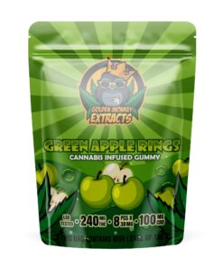 Green Apple Rings by Golden Monkey Extracts (240mg)