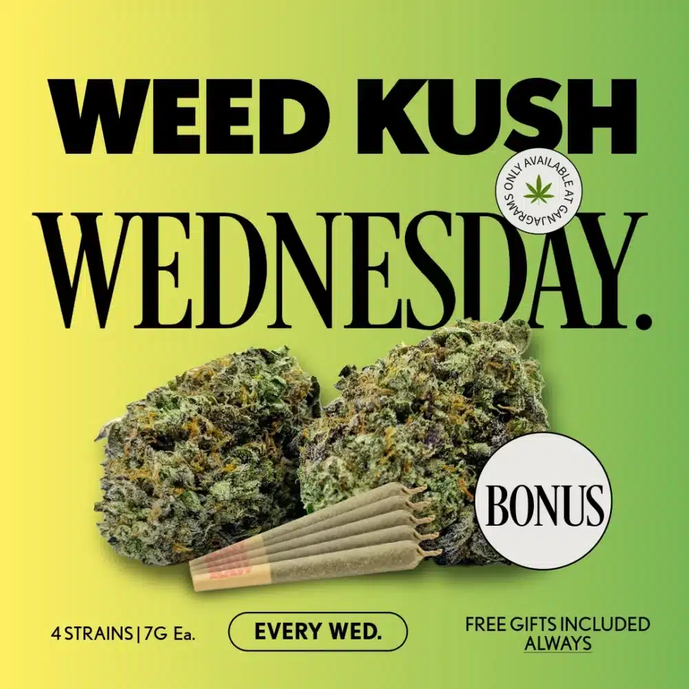 weed kush wednesday special bundle with free gifts