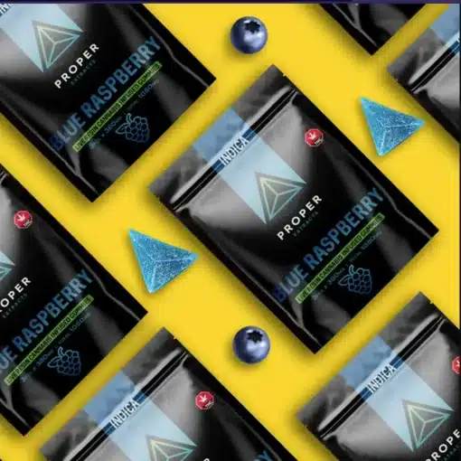 Proper Extracts - Blue Raspberry Live Resin Gummies – 360mg
