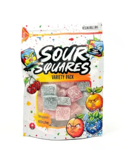 Sour Squares - Sour Variety Gummies - 1000mg